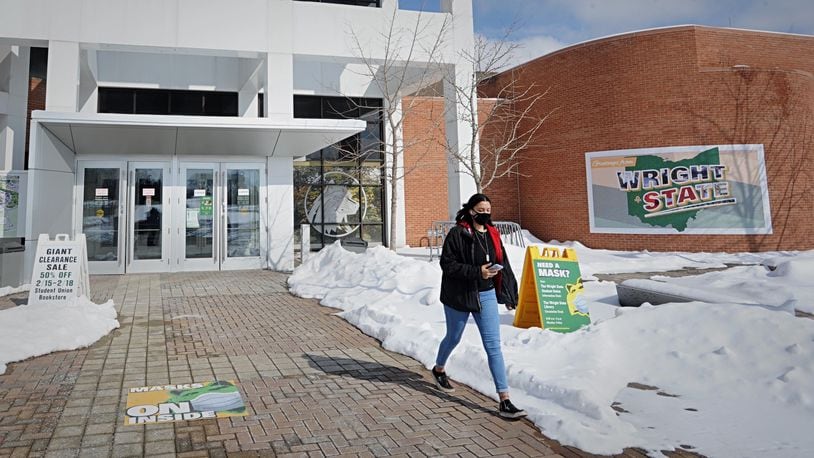 Wright State’s board of trustees voted Friday, Feb. 19, 2021 in favor of a plan to eliminate up to 113 faculty positions at the university. MARSHALL GORBY\STAFF