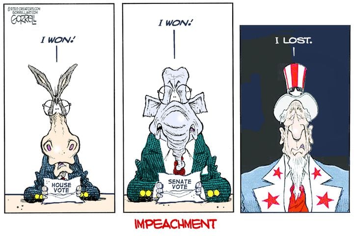 Week in cartoons: Iowa caucus, impeachment acquittal and more
