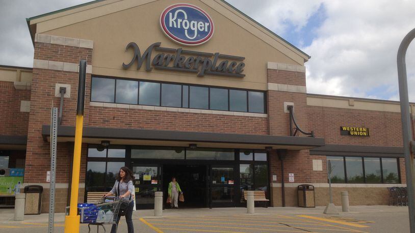 FILE Kroger’s Liberty Twp. Marketplace grocery store off Yankee Road. (September 2014) CHELSEY LEVINGSTON/STAFF