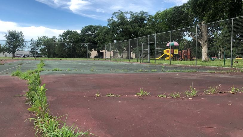 Dayton could get a DIY skatepark on old tennis courts in the McCook Field area. CORNELIUS FROLIK / STAFF