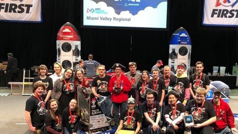 Pirate Robotics Team 6032 earned an invitation to the event next month in Detroit with its showing a the Miami Valley Regional held at the Nutter Center at Wright State University earlier this month. CONTRIBUTED