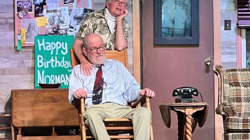 Pam McGinnis (Ethel Thayer) and Chuck Larkowski (Norman Thayer) in Actor's Theatre Fairborn's production of "On Golden Pond." FACEBOOK PHOTO
