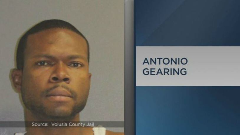 Anthony Gearing, 29, was caught by authorities two weeks after he was waiting for a jury to come back with a verdict in his robbery trial.