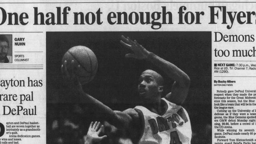 The sports front page of the Jan. 4, 1994, edition of the Dayton Daily News.