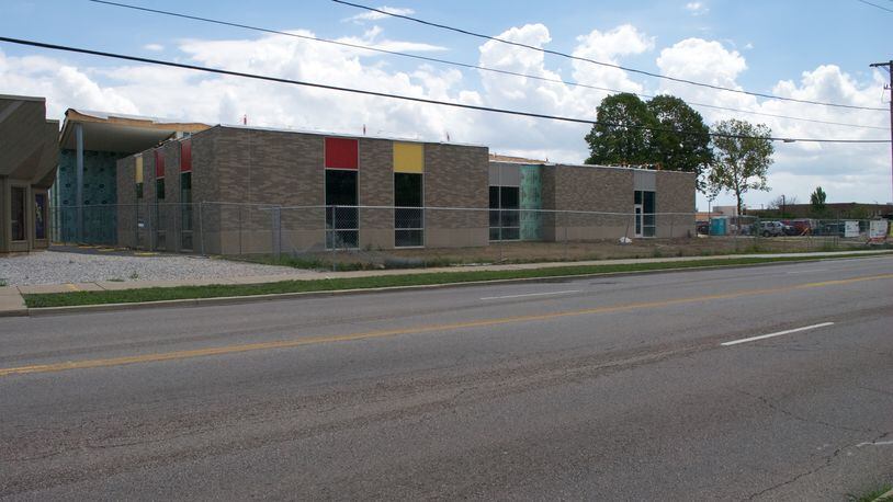 The new Vandalia Branch Public Library is nearing completion and is located next to the old library. CASEY LAUGHTER