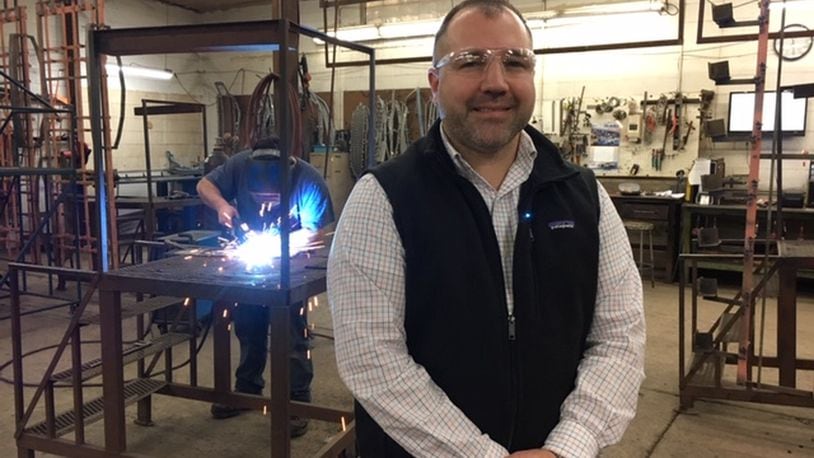 Jonathan Foley, director of manufacturer for Moraine’s Rack Processing, is set to become chairman of the Dayton Region Manufacturers Association next year. At 34, he’s a Millennial who hopes to show fellow young people that the field of manufacturing offers good careers. THOMAS GNAU/STAFF