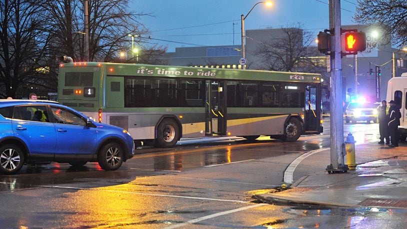 A woman was killed after a bus hit her crossing Third Street in March.