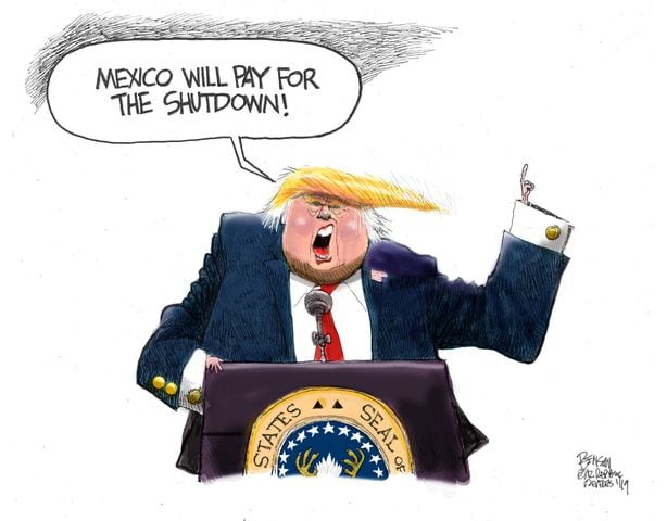The week in cartoons: Border wall, government shutdown and more