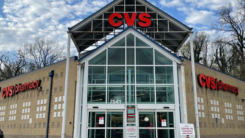 Two Dayton-area CVS Pharmacy locations will close next month as part of the company's restructuring goals, including this store at 7541 North Main St. in Harrison Twp.