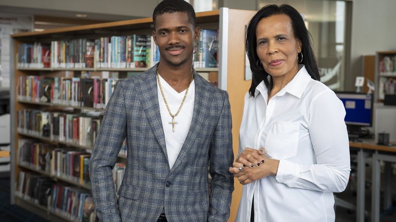 Veleta Jenkins (right), the founder and CEO of Library for Africa, which she co-founded with her former student, Darius Ricks (left), with the goal of constructing a public library in Liberia while also promoting literacy in the local area. CONTRIBUTED