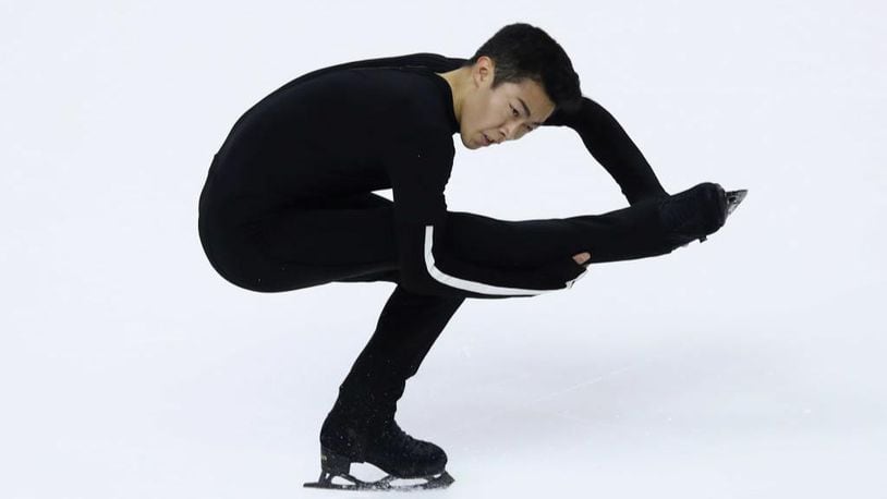 U.S. figure skater Nathan Chen, pictured here, competes in the men’s short program at the U.S. Figure Skating  Championships at the SAP Center on January 4, 2018 in San Jose, California. Chen may be favored to take home gold at the upcoming Winter Olympics, but fellow American skater Jimmy Ma lit up social media with his modern short program.