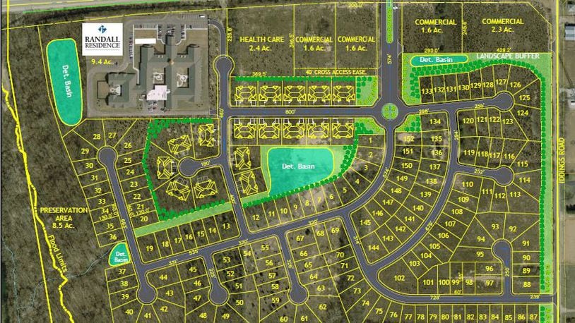 Stillwater Crossing is a proposed 150-home development also expected to include an assisted living center and commercial development off Ohio 571 in West Milton, Miami County.