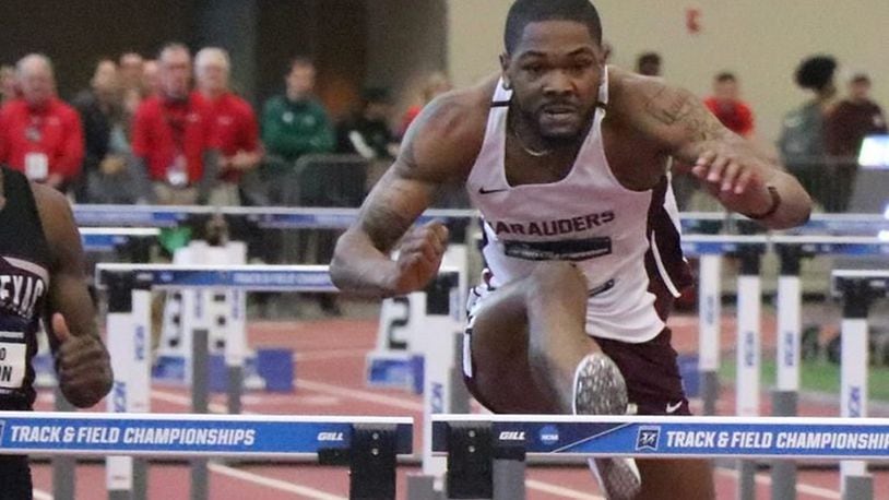Central State’s Juan Scott finished second in the 60-meter hurdles last week in the NCAA Division II Indoor National Championships in Pittsburg, Kansas. Scott, a Dunbar High School graduate, won the 110-meter hurdles national title in 2017 and finished sixth last season.