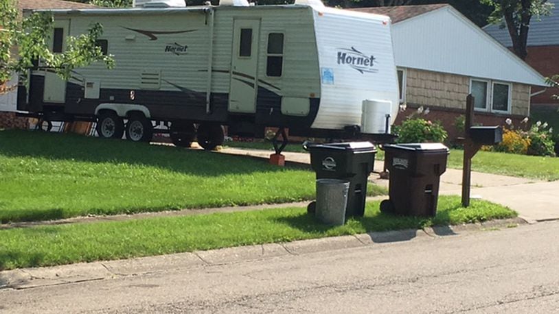 RVs and garbage containers are among the items targeted in proposed property maintenance guidelines being considered in Miami Twp. RVs parked in driveways will be allowed, but parking them on the street will be restricted is the proposal is approved. NICK BLIZZARD/STAFF