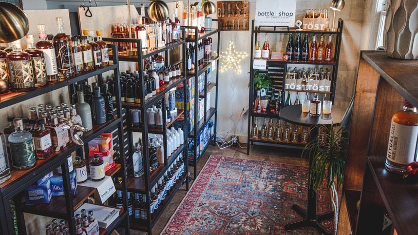 The Bottle Shop by Ghostlight is located inside the coffee shop at 1201 Wayne Ave. in Dayton (PHOTO CREDIT: ABBY HOFRICHTER).