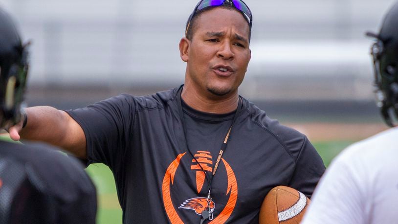 New Beavercreek football coach Marcus Colvin hopes to revive the Beavers' football program, which has won five games the past four seasons. CONTRIBUTED/Jeff Gilbert