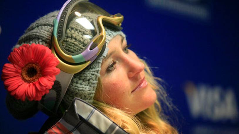Gretchen Bleiler attends a news conference after being named as a member of the 2010 Olympic Snowboard Team following the U.S. Snowboarding Grand Prix finals, Saturday, Jan. 23, 2010, in Park City, Utah.