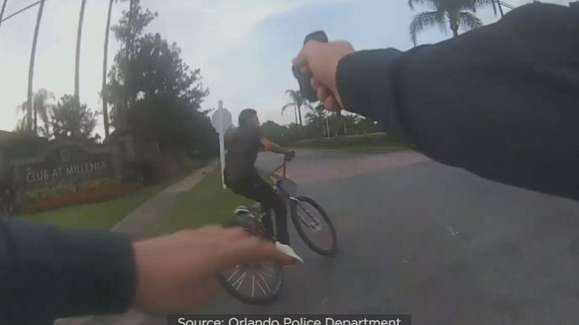 An Orlando police officer was disciplined for tasing a 19-year-old on a bicycle.