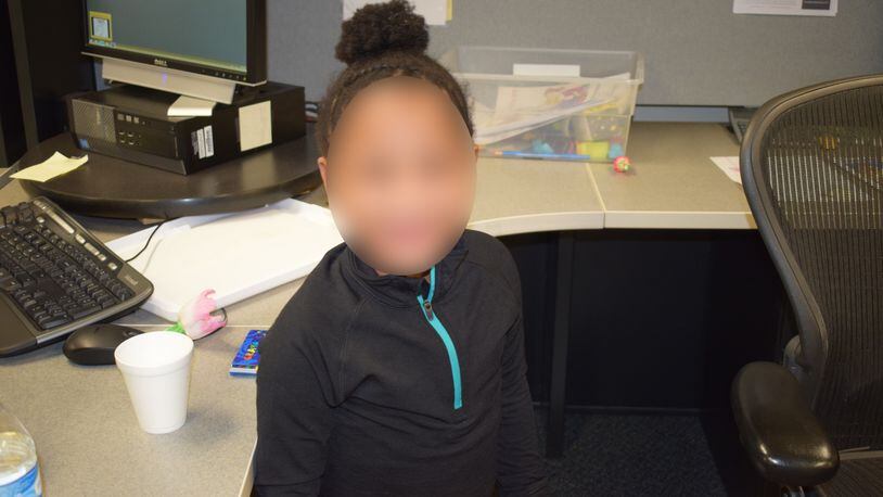The grandmother of a 4-year-old found wandering in Centerville alone was charged with child endangering.  Photo courtesy Centerville police.