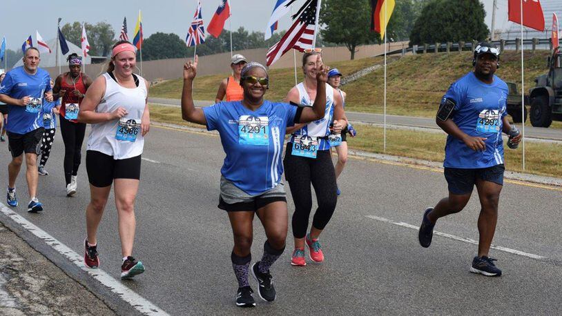 The Air Force Marathon, presented by Northrop Grumman, USAA and Boeing, is scheduled for Sept. 19. Registration prices for the various races increase March 2. (U.S. Air Force photo/Senior Airman Holly Ardern)