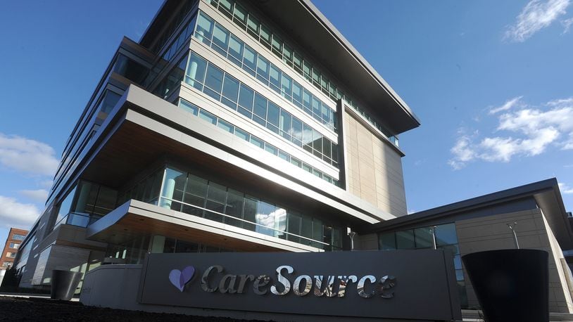 The new CareSource building located at First and Jefferson Streets in Dayton. MARSHALL GORBY\STAFF 