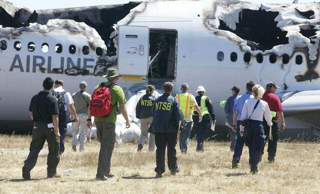 NTSB images of Asiana Flight 214 crash