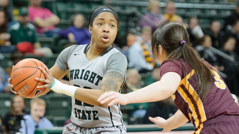 Wright State guard Chelsea Welch finished her two-season career as the Raiders’ No. 6 all-time career scorer. Contributed Photo by Bryant Billing