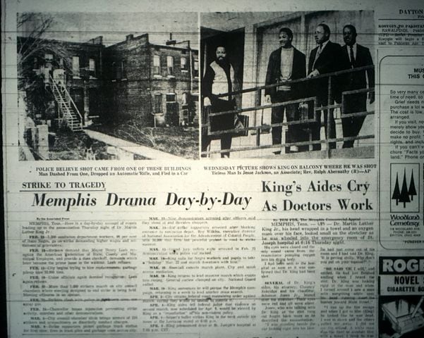 News pages tell MLK assassination story