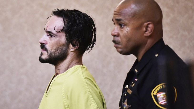 James Geran, charged with double murder and charges from the Trenton standoff was arraigned in Butler County Common Pleas Court on Monday, July 9 in Hamilton. NICK GRAHAM/STAFF (Staff Writer)
