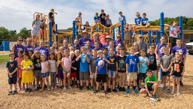 Students and camp counselors at the city of Beavercreek's summer camp in 2022. Courtesy of Beavercreek.