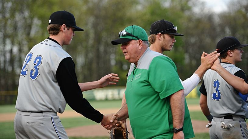 Northmont baseball coach Chuck Harlow is 10 wins away from No. 700 in his 36th season, all but three with the Thunderbolts. CONTRIBUTED/Greg Billing