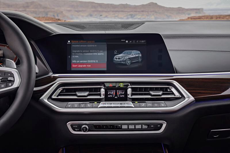 This photo provided by BMW is an example of a modern infotainment system that has multiple methods of input. Users can interact with the system via the touchscreen, control knob or buttons on the dashboard. (Courtesy of BMW via AP)