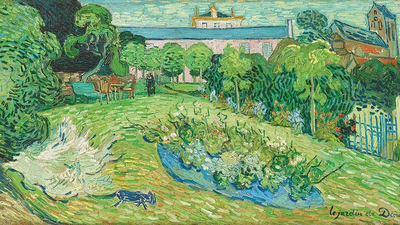 Vincent van Gogh's Daubigny’s Garden, 1890,oil on canvas from the Rudolf Staechelin Collection is on exhibit at the Dayton Art Institute. ROBERT BAYER/PHOTOGRAPHER