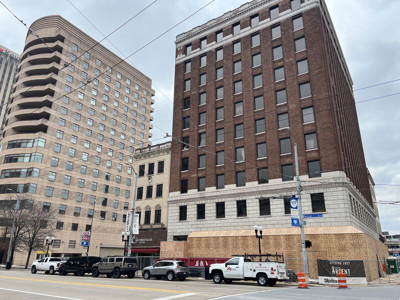 The Barclay building at 137 N. Main St. is being converted into a new boutique hotel called Hotel Ardent.  The hotel will have more than 100 rooms and a new restaurant. The project won nearly $2.5 million in state historic tax credits, which will support a $25 million overhaul of the property. CORNELIUS FROLIK / STAFF