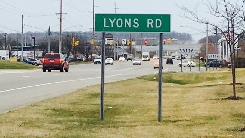 Sidewalk improvements to Ohio 741 near Lyons Road and the Dayton Mall are part of a $1.9 million project expected to done this year. NICK BLIZZARD/STAFF