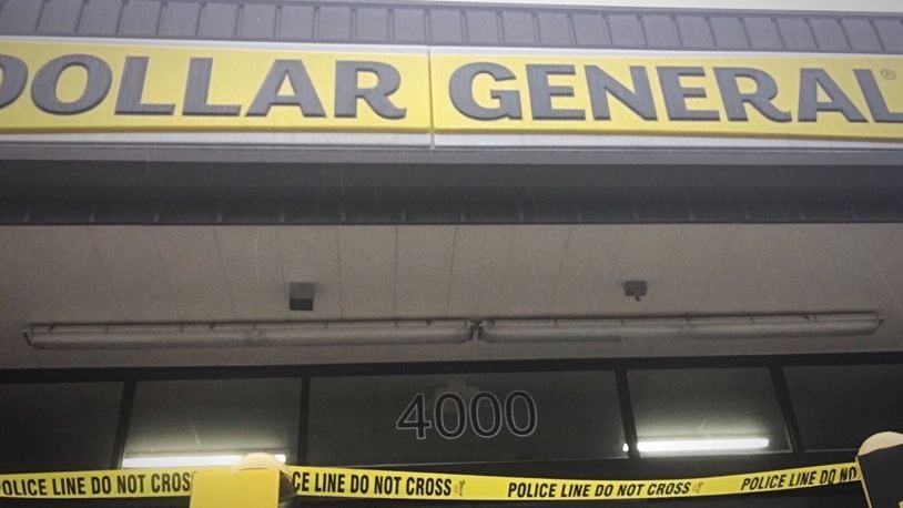 A man was shot several times Oct. 15, 2020, outside the Dollar General store at 4000 Salem Ave. in Trotwood. MARSHALL GORBY/STAFF