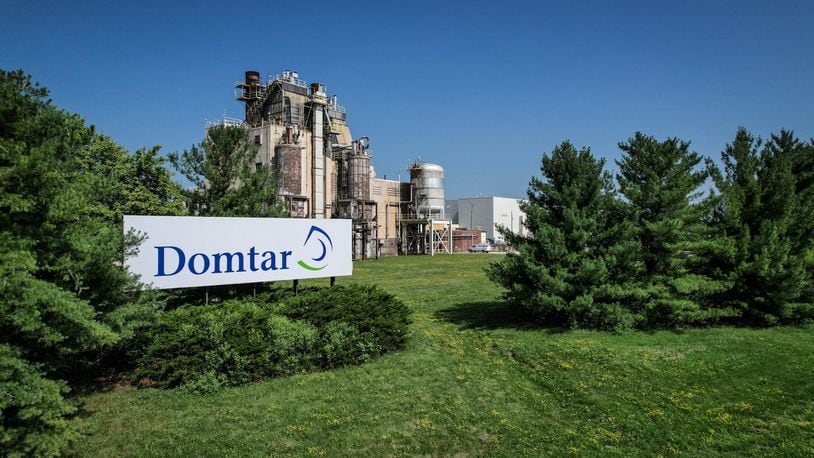 Industrial Realty Group acquired a 662,000-square-foot manufacturing property in West Carrollton near Interstate 75. The property is now leased to Domtar and was the home to Appleton Paper. JIM NOELKER/STAFF