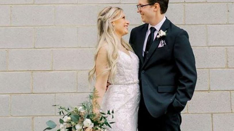 Kayla and Alex Peterson of Dayton scaled-back their original wedding plans and held a micro-wedding with just a small group of family and friends. The coronavirus pandemic is changing the way couples are getting married. CONTRIBUTED PHOTO