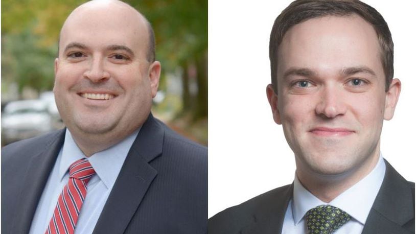 Montgomery County Treasurer Russ Joseph, Democrat (left) and Republican challenger John McManus (right).