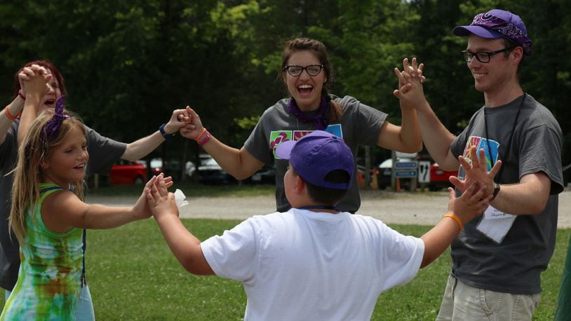 Campers and staff do a group activity at a previously held Camp Pathways. The camp returns this June. CONTRIBUTED