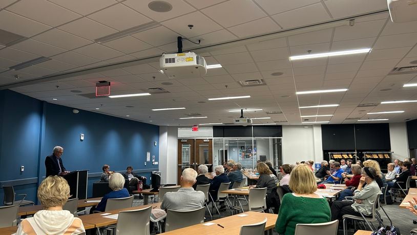 Over 50 residents convened at the University of Dayton Tuesday night to listen in on a “facts first” forum that positioned a local primary care physician and a legal scholar to further demystify Issue 1 just two weeks before polls close.