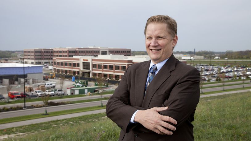 Randy Gunlock, president, RG Properties with Austin Landing in the background. RG Properties and the township are collaborating on more than $150 million in development, just northeast of the new Austin Boulevard interchange at Interstate 75.
