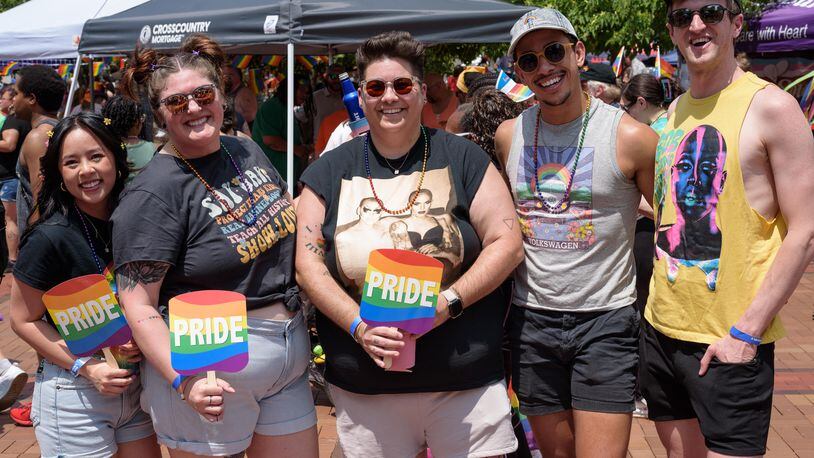 The Greater Dayton LGBT Center hosted the Dayton Pride: United We Can Parade and Festival at Courthouse Square in downtown Dayton on Saturday, June 3, 2023. Did we spot you there celebrating Pride? TOM GILLIAM/CONTRIBUTING PHOTOGRAPHER