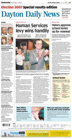 Dayton Daily News Election - 2007 front cover