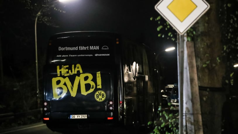 The team bus of the Borussia Dortmund football club was damaged in an explosion last week.