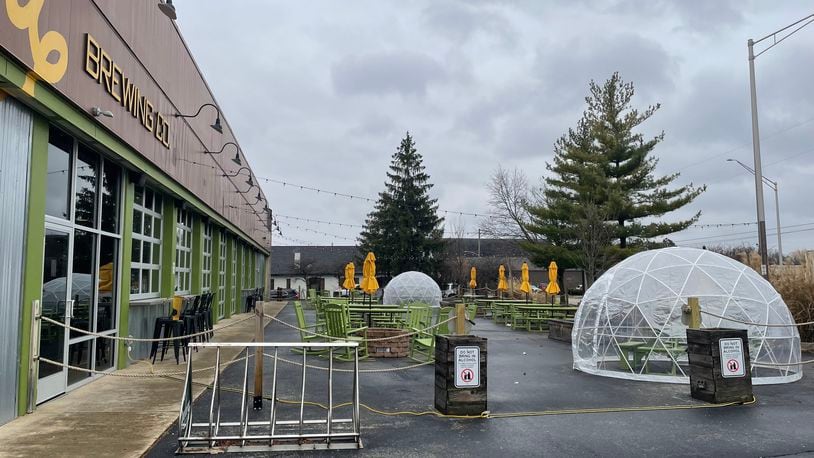 Eudora Brewing Company, located at 3022 Wilmington Pike in Kettering, has added two heated igloos to its patio for guests to enjoy.