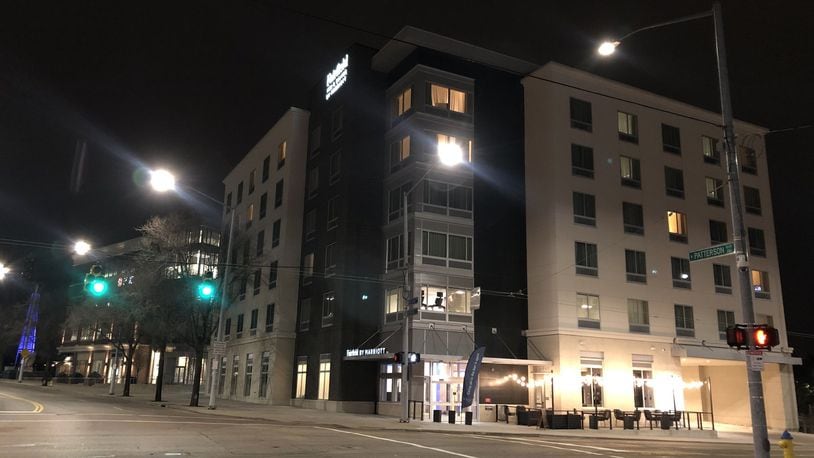 The 98-room Fairfield Inn & Suites by Marriott downtown opened in late 2018. Occupancy has dropped during the coronavirus crisis. CORNELIUS FROLIK / STAFF