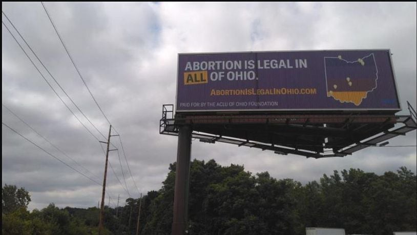 The ACLU of Ohio has an electronic billboard at Ohio 48 and Mason Morrow Milgrove Road reminding people that abortion is legal in Ohio. The billboard, which is south of the Interstate 71/Ohio 48 interchange was placed in response to Lebanon's ordinance making the city a sanctuary city for the unborn. CONTRIBUTED