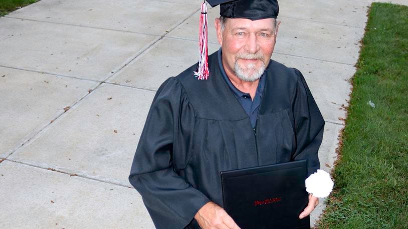 Larry Inman, a 63-year-old resident of Huber Heights, received his high school diploma. Inman should have graduated with the Warrior Class of 1977.
