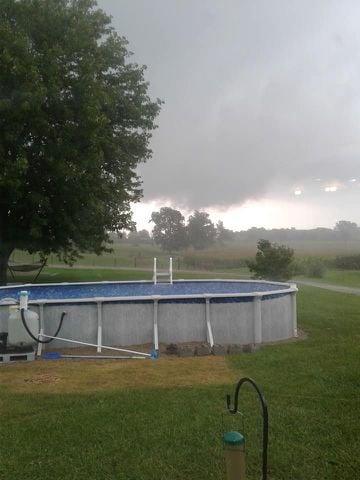 Ominous skies in Champaign, Logan counties